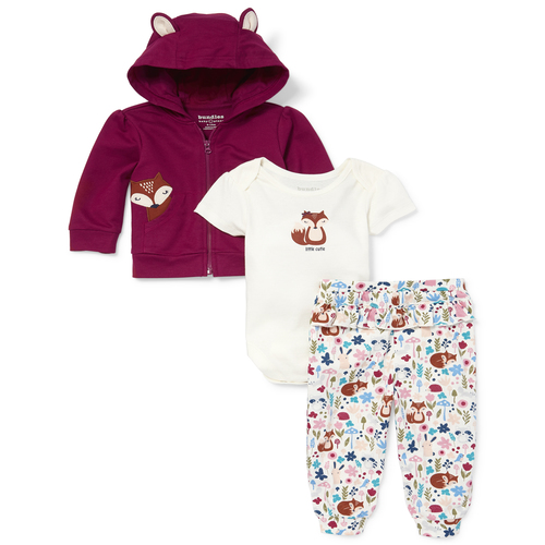 

Newborn Baby Fox 3-Piece Playwear Set - Pink - The Children's Place