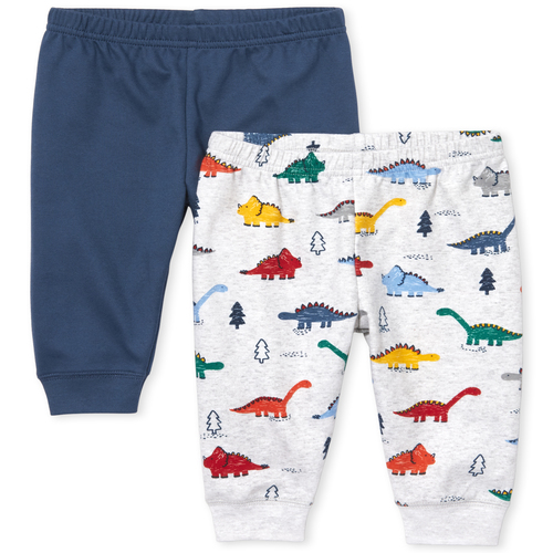 

Newborn Baby Boys Dino Pants 2-Pack - Blue - The Children's Place