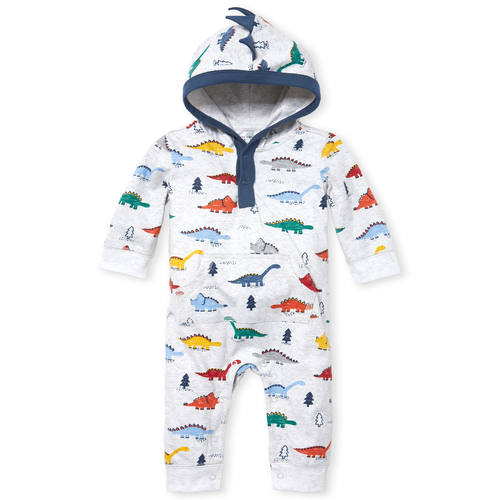 

s Baby Boys Dino Romper - Gray - The Children's Place