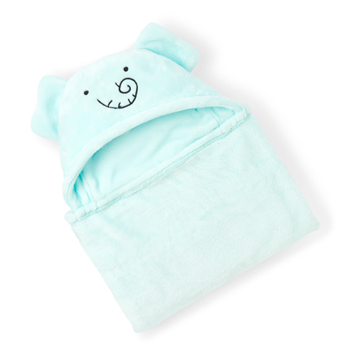 

Newborn Unisex Baby Flying Elephant Cozy Blanket - Green - The Children's Place