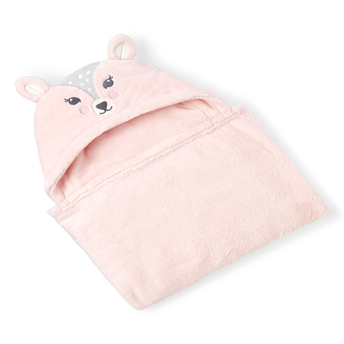 

Newborn Baby Sweet Deer Cozy Blanket - Pink - The Children's Place