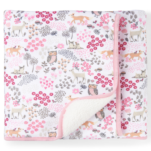 

Newborn Baby Sweet Deer Cozy Blanket - White - The Children's Place