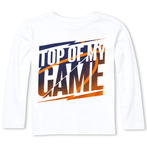 

Boys Boys Basketball Graphic Tee - White T-Shirt - The Children's Place