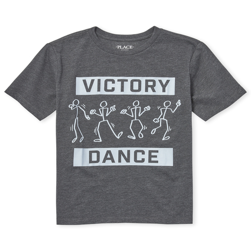 

s Boys Dance Graphic Tee - Black T-Shirt - The Children's Place