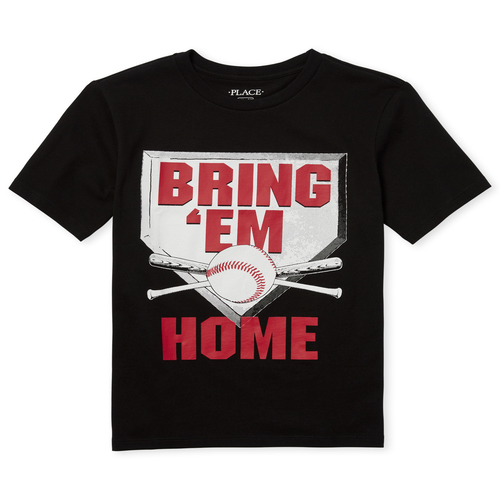 

Boys Boys Baseball Graphic Tee - Black T-Shirt - The Children's Place