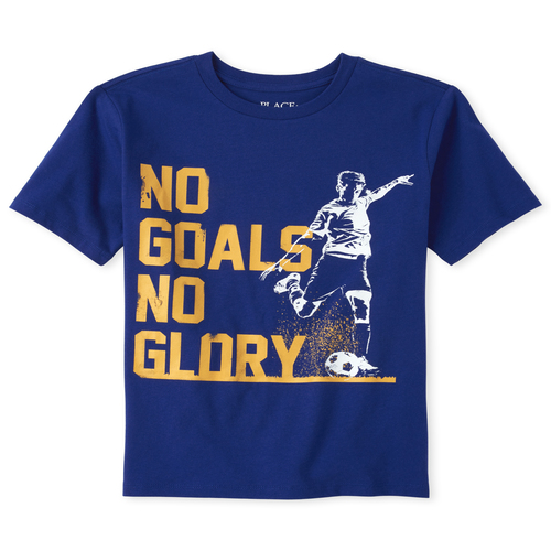 

s Boys Soccer Graphic Tee - Blue T-Shirt - The Children's Place