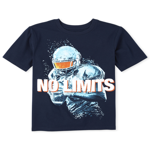 

s Boys Football Graphic Tee - Blue T-Shirt - The Children's Place