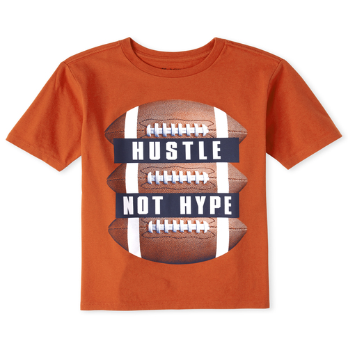

Boys Boys Football Graphic Tee - Orange T-Shirt - The Children's Place
