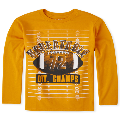 

Boys Boys Football Graphic Tee - Yellow T-Shirt - The Children's Place