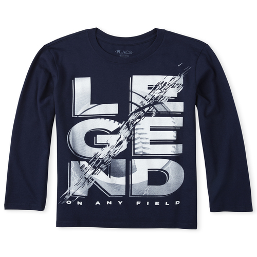 

Boys Boys Sports Graphic Tee - Blue T-Shirt - The Children's Place