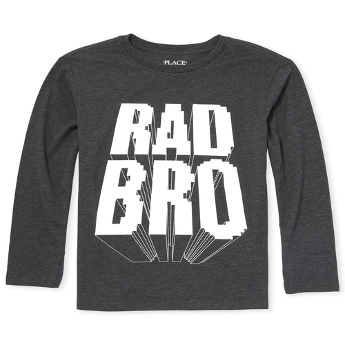 

s Boys Bro Graphic Tee - Black T-Shirt - The Children's Place