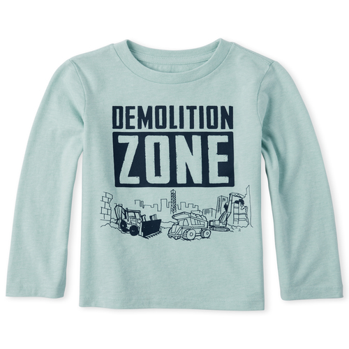 

s Baby And Toddler Boys Demo Truck Graphic Tee - Green T-Shirt - The Children's Place