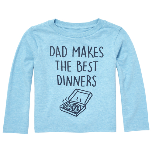 

s Baby And Toddler Boys Dad Makes Dinner Graphic Tee - Blue T-Shirt - The Children's Place