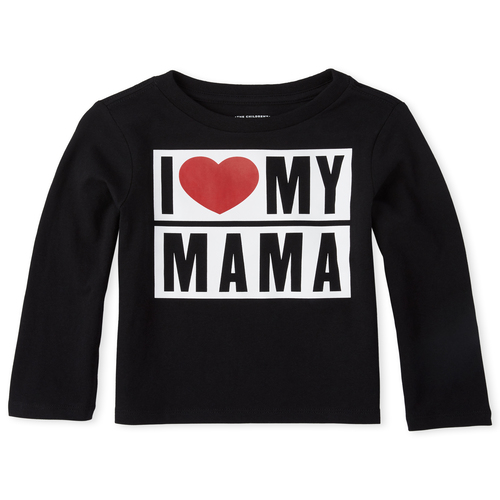 

s Baby And Toddler Boys Mama Graphic Tee - Black T-Shirt - The Children's Place