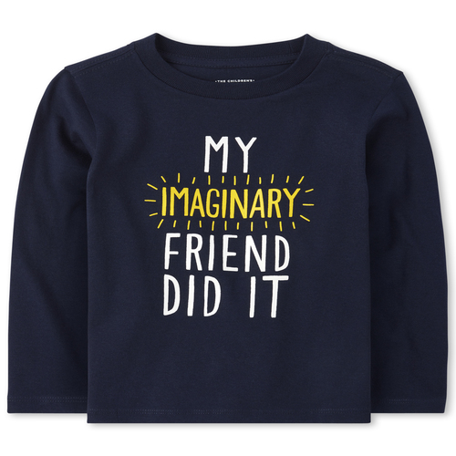 

s Baby And Toddler Boys Imaginary Friend Graphic Tee - Blue T-Shirt - The Children's Place