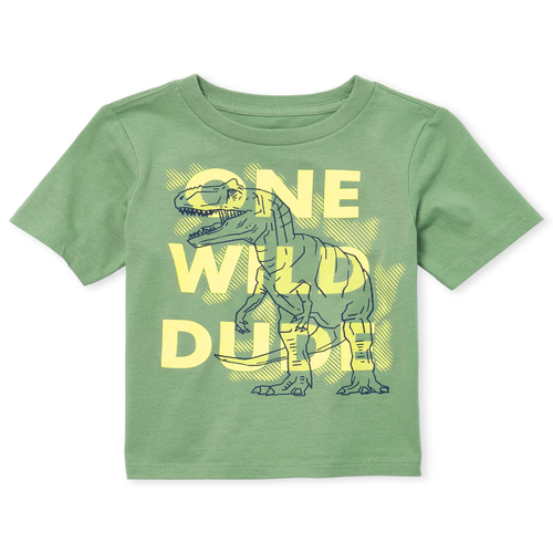 

s Baby And Toddler Boys Dino Graphic Tee - Green T-Shirt - The Children's Place
