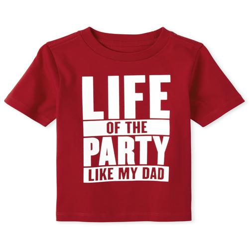 

s Baby And Toddler Boys Party Graphic Tee - Red T-Shirt - The Children's Place