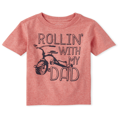

s Baby And Toddler Boys Dad Bike Graphic Tee - Red T-Shirt - The Children's Place