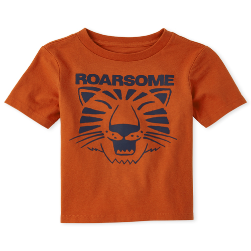 

s Baby And Toddler Boys Tiger Graphic Tee - Orange T-Shirt - The Children's Place