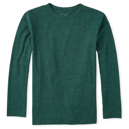 

s Boys Basic Layering Tee - Green T-Shirt - The Children's Place