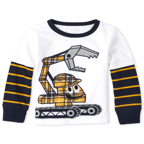 

s Baby And Toddler Boys Mr Fix It 2 In 1 Top - White - The Children's Place