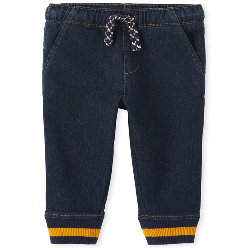 

s Baby And Toddler Boys Mr Fix It Denim Pull On Jogger Pants - Blue - The Children's Place