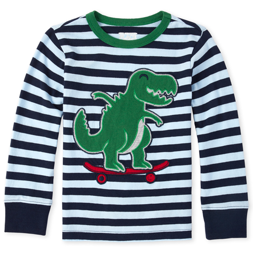 

s Baby And Toddler Boys Tiny Dino Top - Blue - The Children's Place