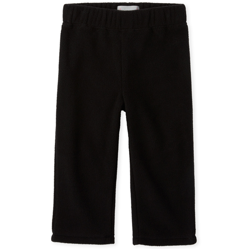 

Baby Girls Toddler Glacier Fleece Pants - Black - The Children's Place