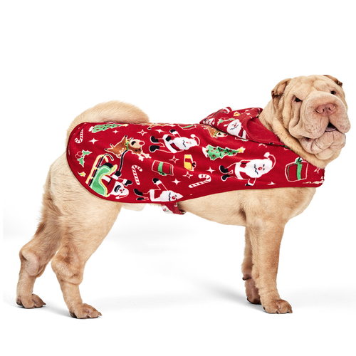 

s Dog Matching Family Dear Santa Fleece Pajamas - Red - The Children's Place