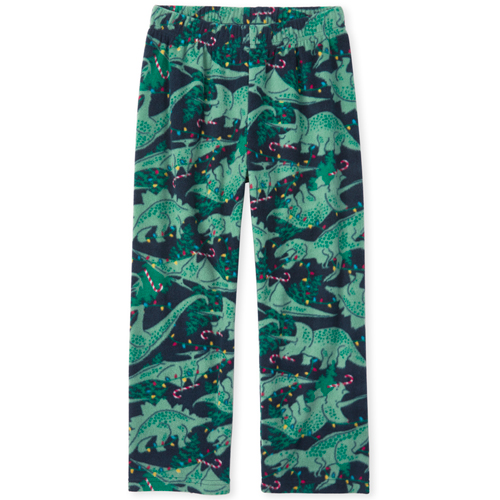 

s Boys Dino-Lites Matching Fleece Pajama Pants - Blue - The Children's Place