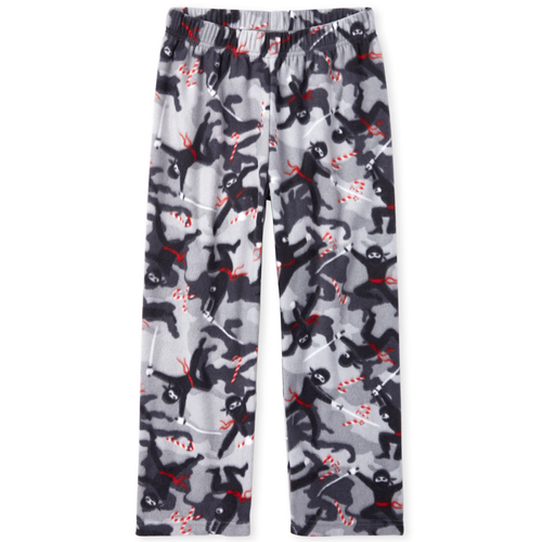

s Boys Ninja Fleece Pajama Pants - Gray - The Children's Place