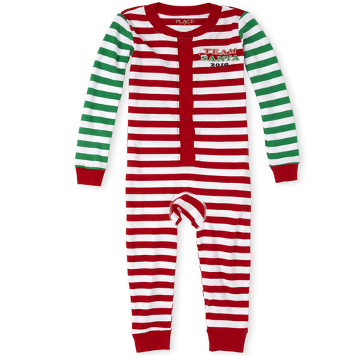 

s Unisex Kids Matching Family Candy Cane Stripe Snug Fit Cotton One Piece Pajamas - Red - The Children's Place