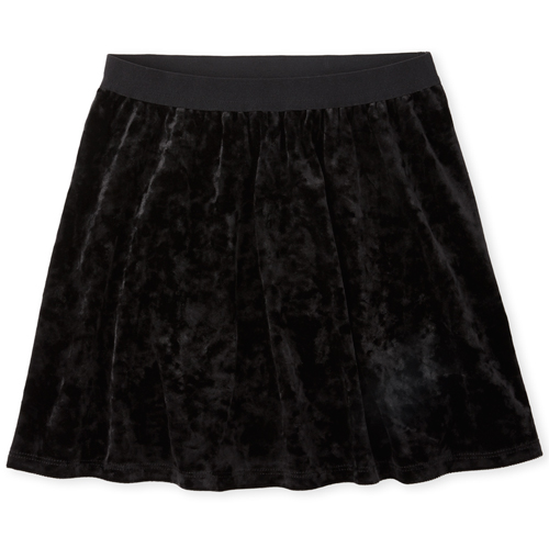 

s Velour Skirt - Black - The Children's Place