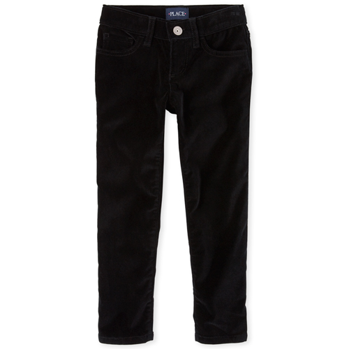 

Girls Velvet Pants - Black - The Children's Place