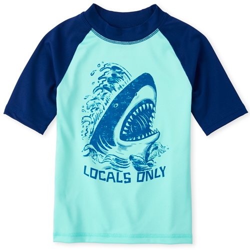 

s Boys Beach Rashguard - Blue - The Children's Place