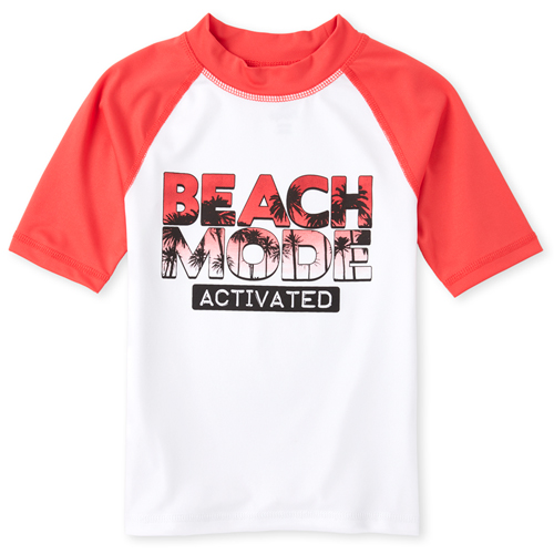 

s Boys Beach Rashguard - Orange - The Children's Place