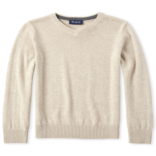 

Boys Boys Matching V-Neck Sweater - Gray - The Children's Place