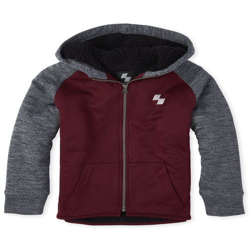 

Boys Boys Mix And Match Performance Fleece Zip Up Hoodie - Red - The Children's Place