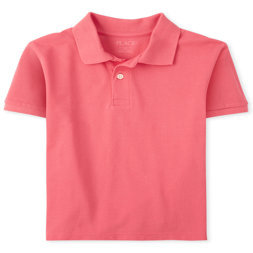 

s Boys Pique Polo - Pink - The Children's Place
