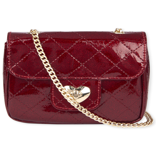 

Girls Glitter Quilted Bag - Red - The Children's Place