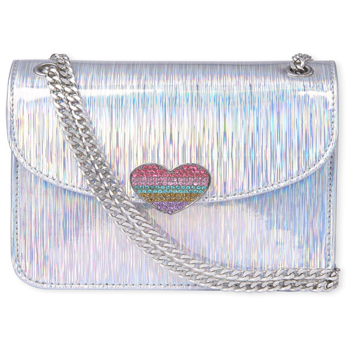 

Girls Holographic Rhinestud Heart Bag - Multi - The Children's Place