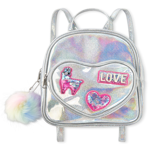 

Girls Holographic Shakey Llamacorn Mini Backpack - Multi - The Children's Place