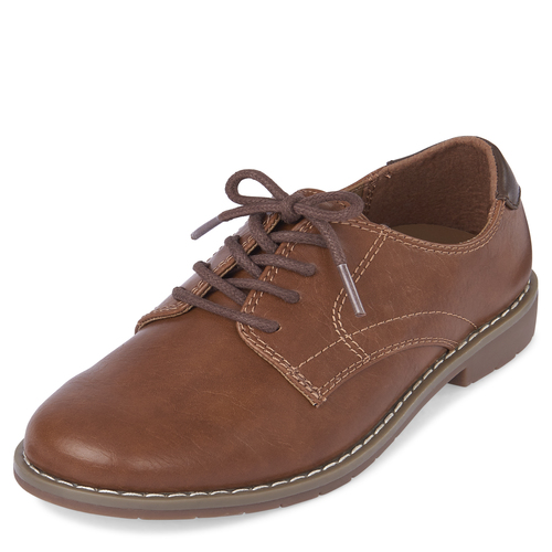 

Boys Boys Lace Up Dress Shoes - Tan - The Children's Place