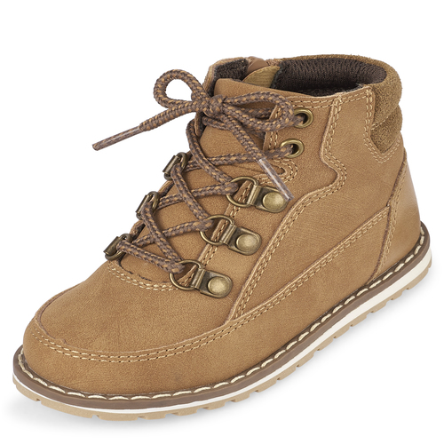 

Baby Boys Toddler Boys Lace Up Boots - Tan - The Children's Place