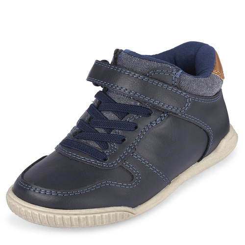 

Baby Boys Toddler Boys Chambray Sneakers - Blue - The Children's Place