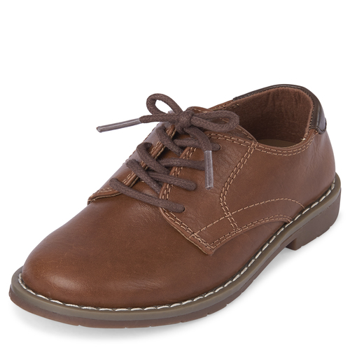 

Baby Boys Toddler Boys Lace Up Dress Shoes - Tan - The Children's Place