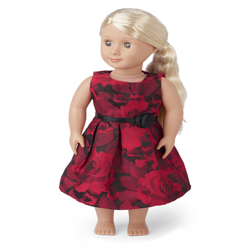 

s Doll Mommy And Me Floral Jacquard Matching Pleated Dress - Red - The Children's Place