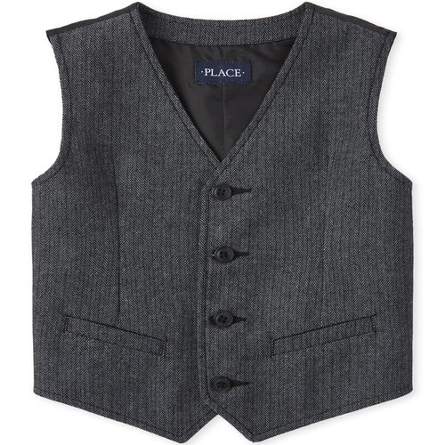 

s Boys Matching Dressy Vest - Black - The Children's Place