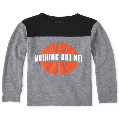 

Boys Boys Graphic Top - Gray - The Children's Place