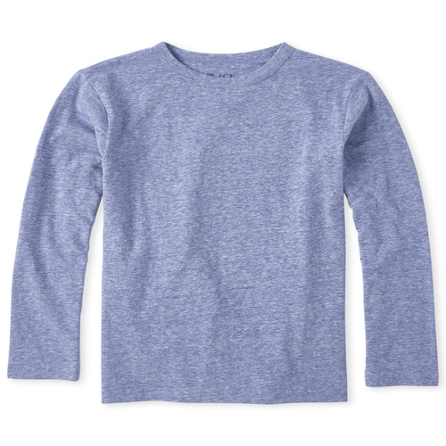 

s Boys Basic Layering Tee - Blue T-Shirt - The Children's Place